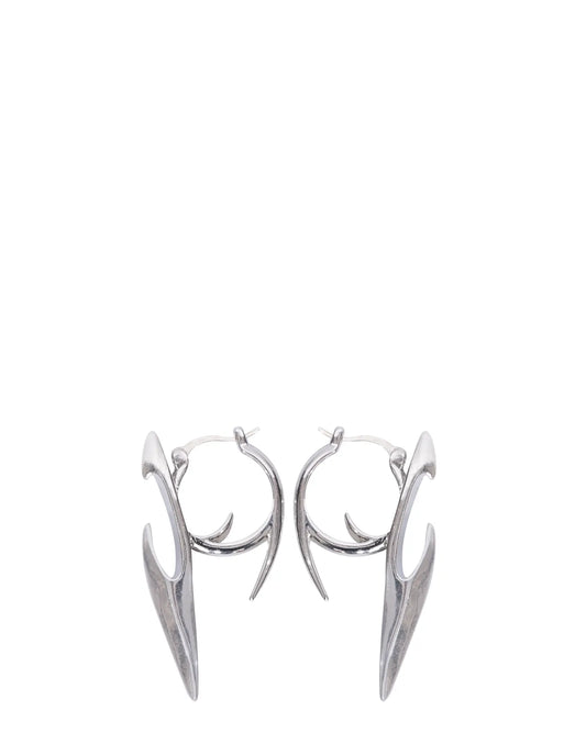 Bodjunk Silver My Ex's Tongue Hoop Earrings cult store karachi pk