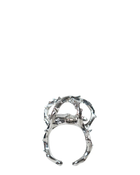 Bodjunk Silver My Heart is Thorns II Ring cult karachi pk