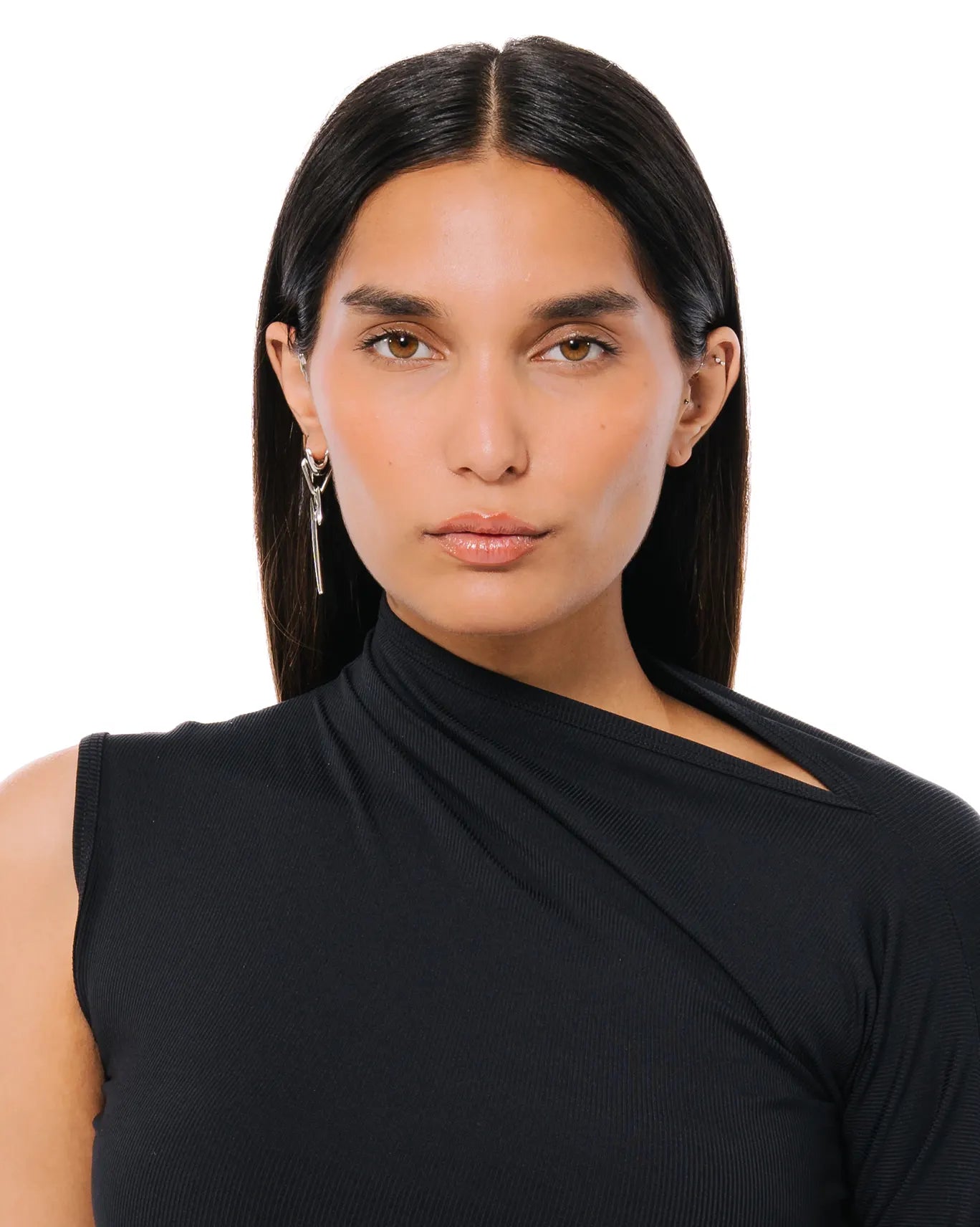 Bodjunk Silver Saiyyarah Abstract Metal Earcuff cult khi pk