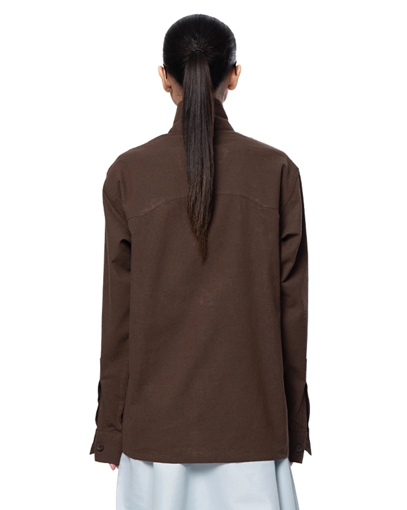 Another Sect Brown Lali Appliqued Jacket Cult Karachi Pakistan