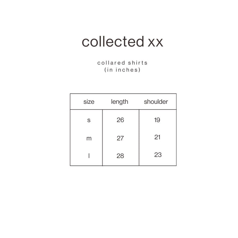 Size Guide for Cream Phool Shirt