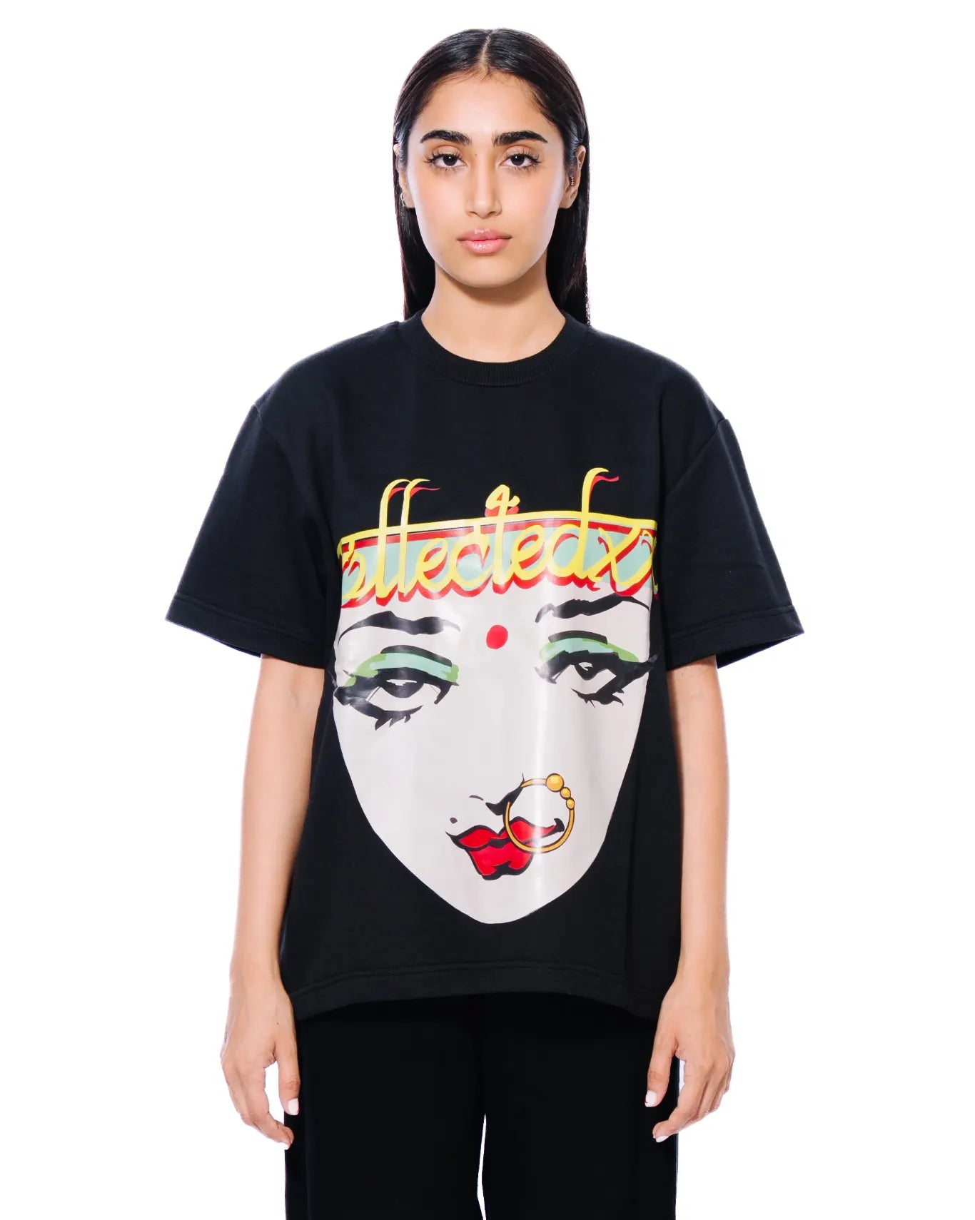 Collected XX Black Graphic Tee cult store karachi