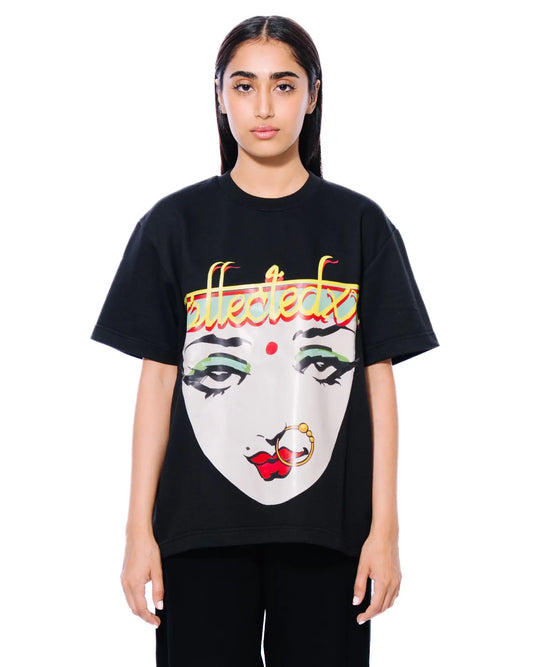 Collected XX Black Graphic Tee cult store karachi