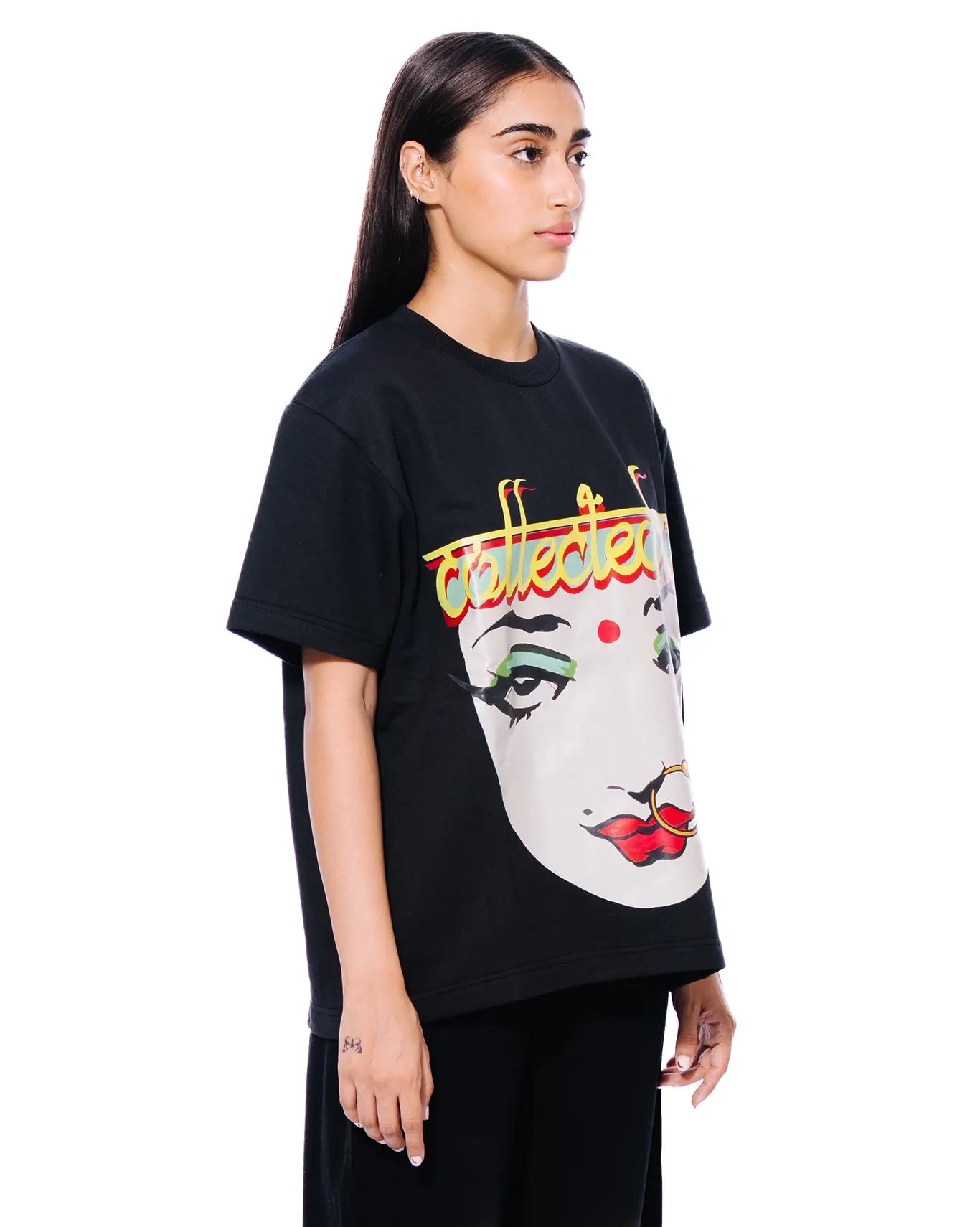 Collected XX Black Graphic Tee cult store karachi