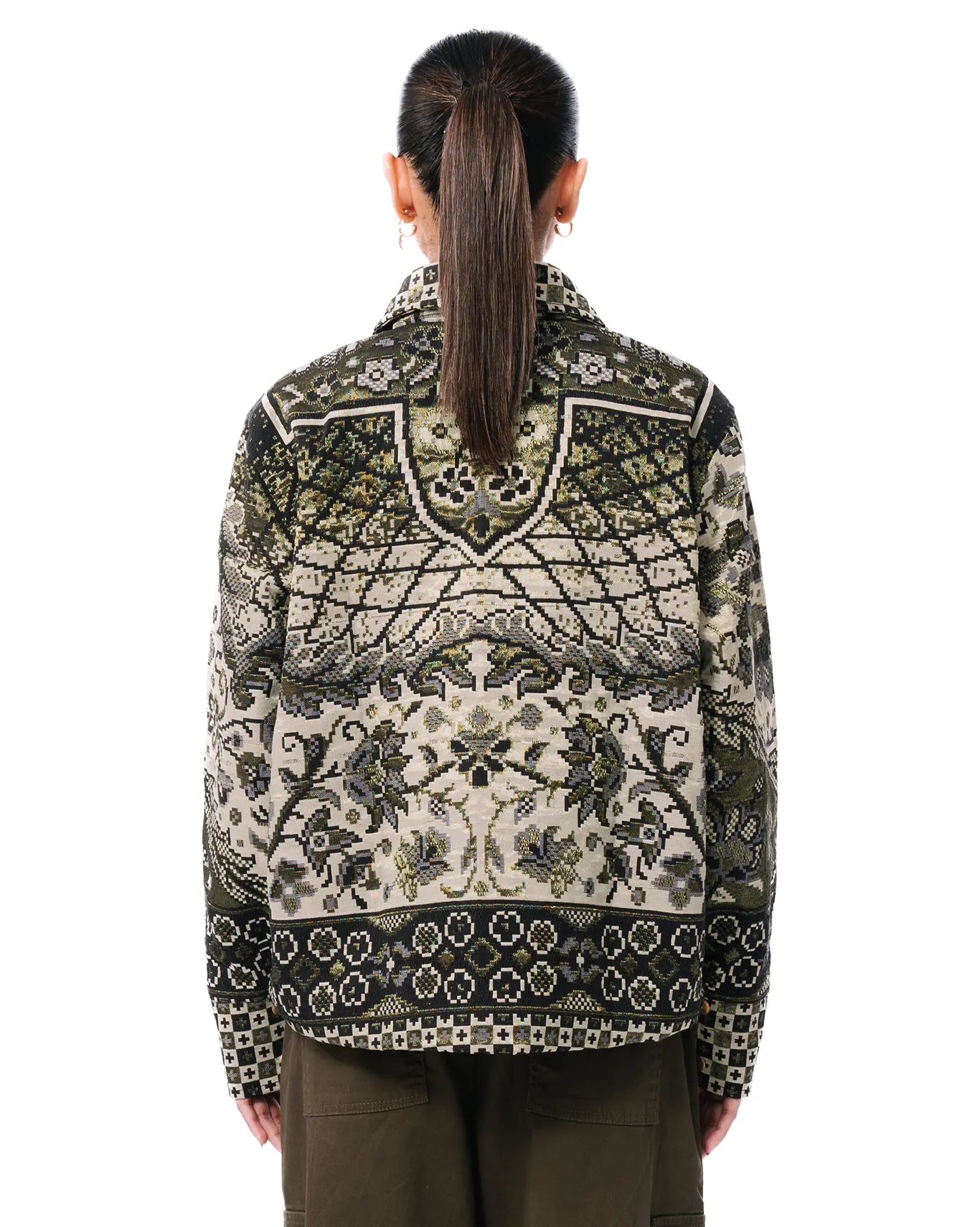 Collected XX Green Block Print Bomber Cult Karachi