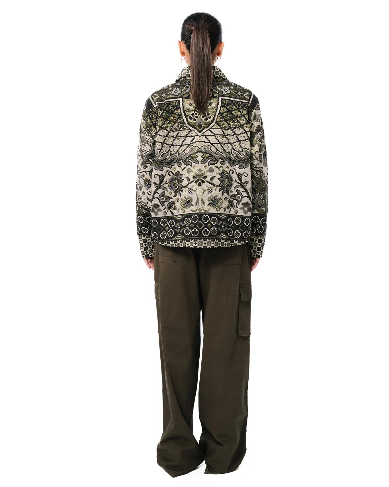 Collected XX Green Block Print Bomber Cult Karachi