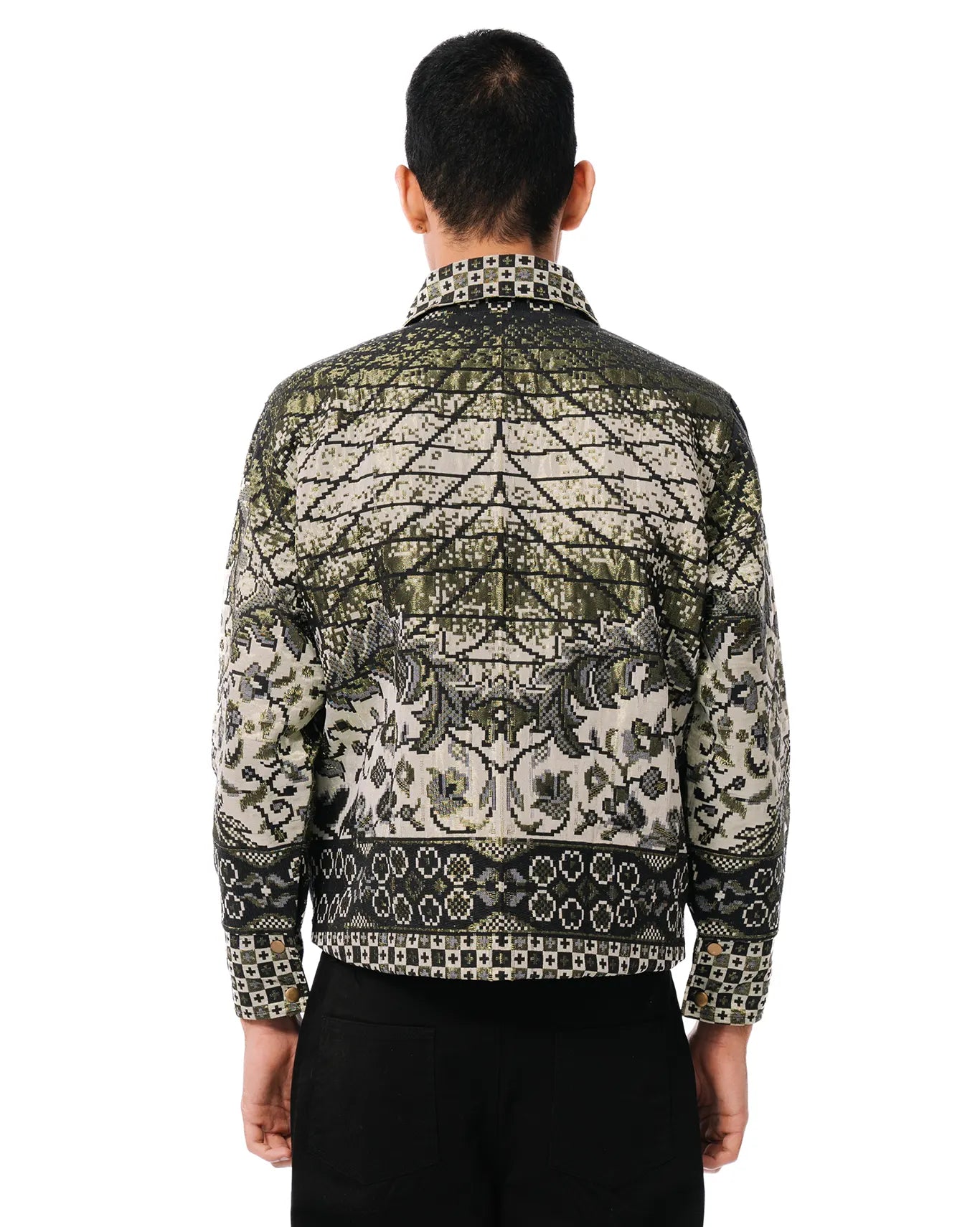 Collected XX Green Block Print Bomber