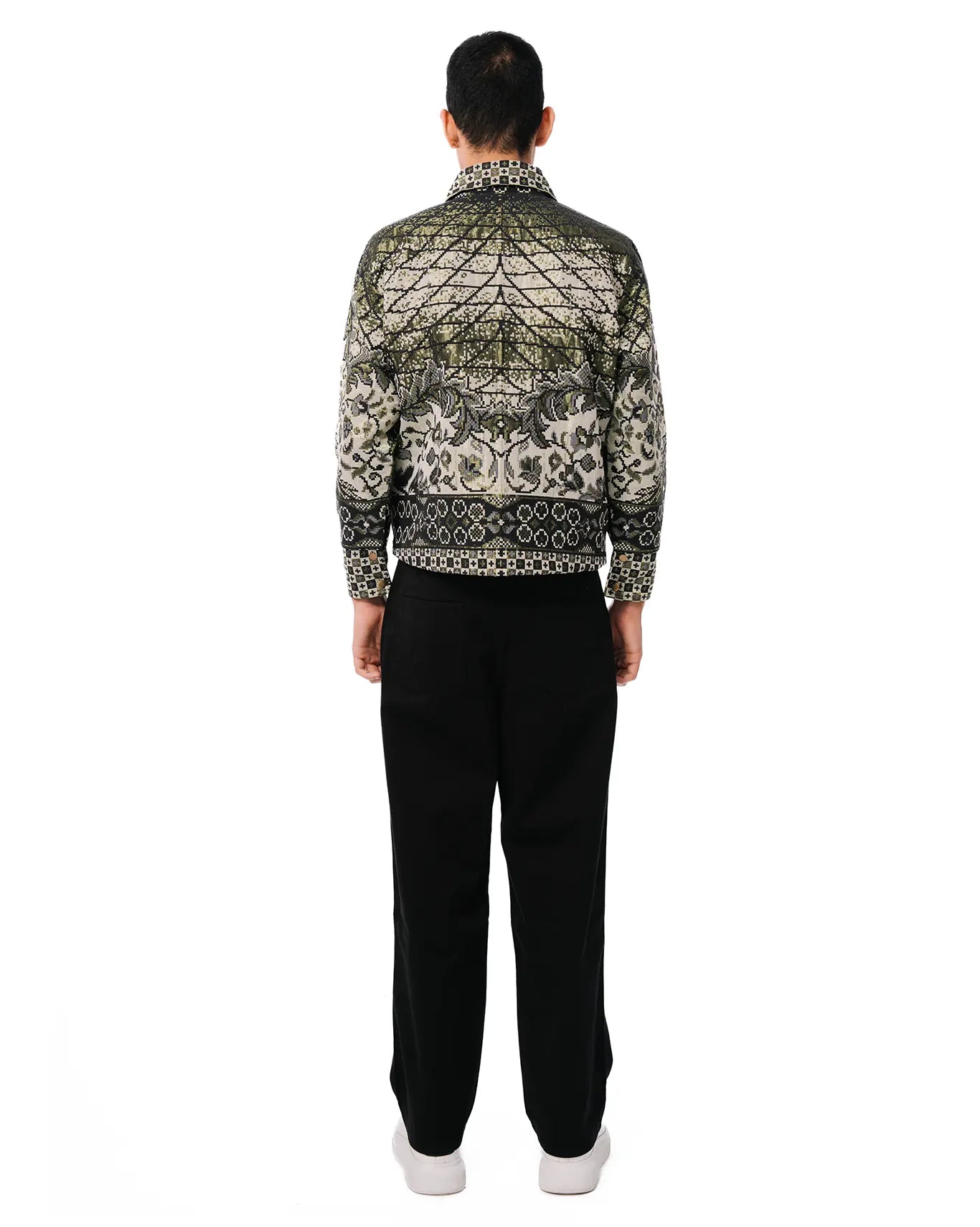 Collected XX Green Block Print Bomber