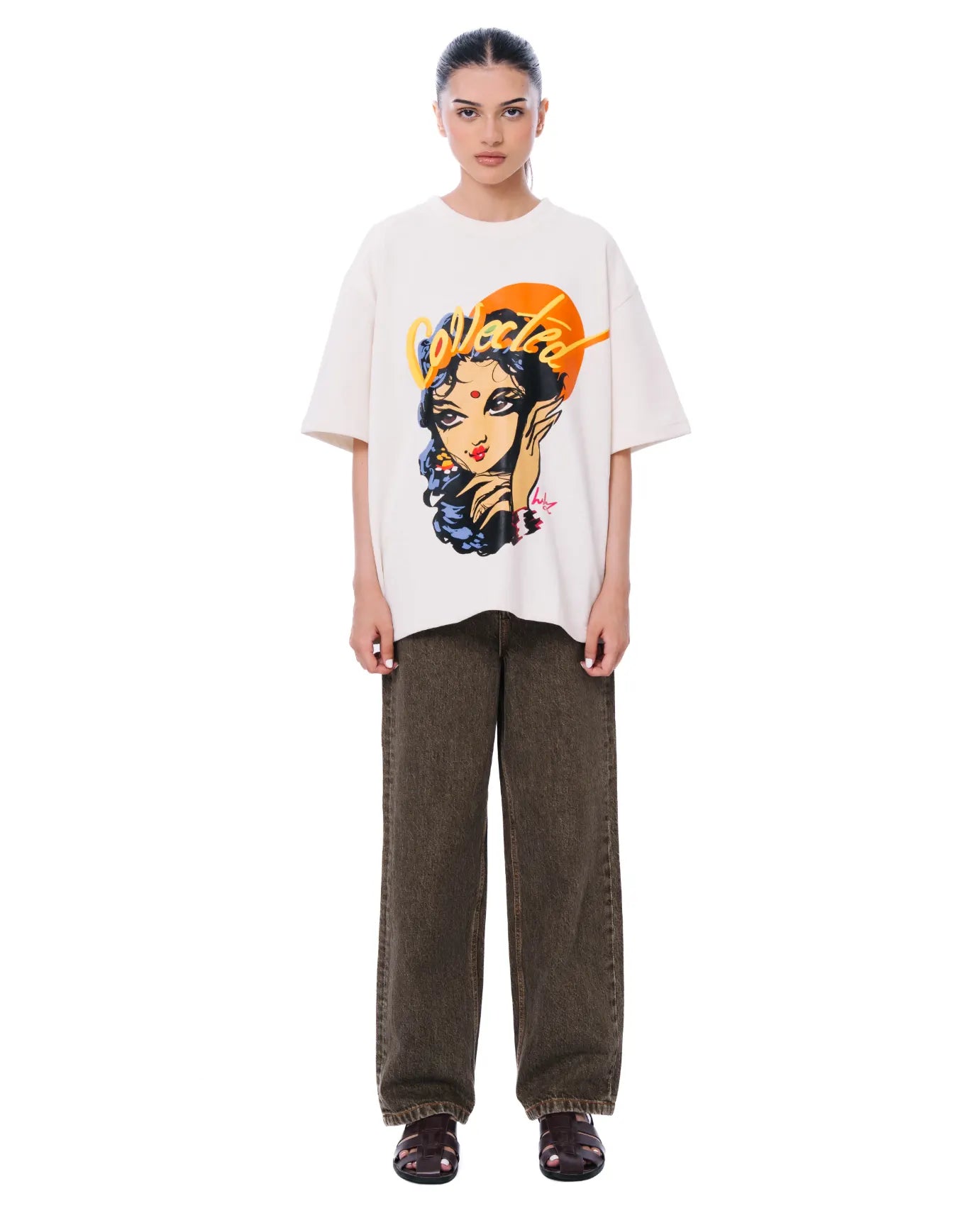 Collected XX Orange Chandni Graphic T-Shirt cult store