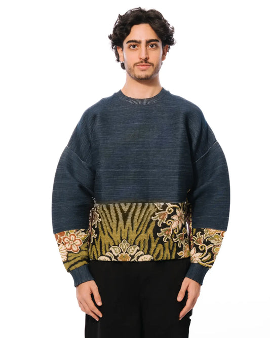 Collected xx Blue Zero Waste Hilal-e-Eid Sweatshirt Cult Karachi