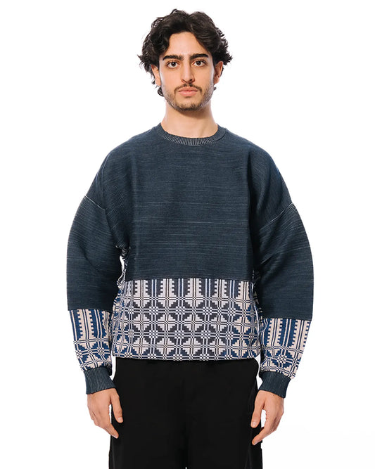 Collected xx Blue Zero Waste Majnu Blue Sweatshirt cult store