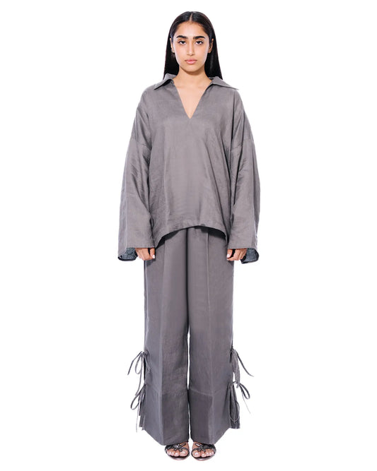 Curated Official Grey Linen Set Cult Store Khi