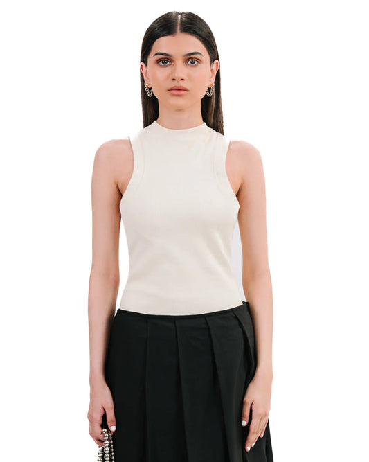 Cyanide Beige Racerback Tank