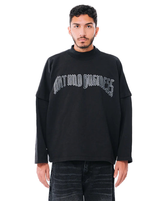 Cyanide Black Oversized Sweatshirt cult store
