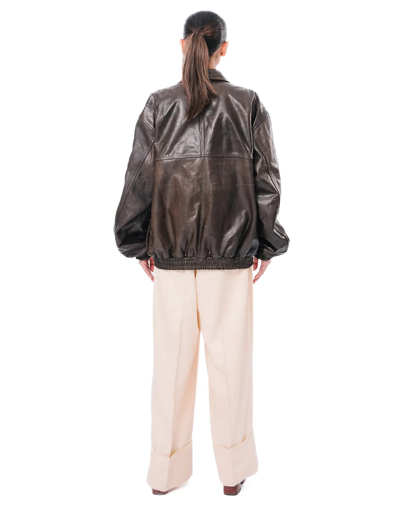 Cyanide Brown Leather Jacket cult store