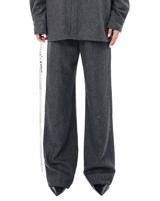 Cyanide Grey Wool Flannel Pants Cult Store