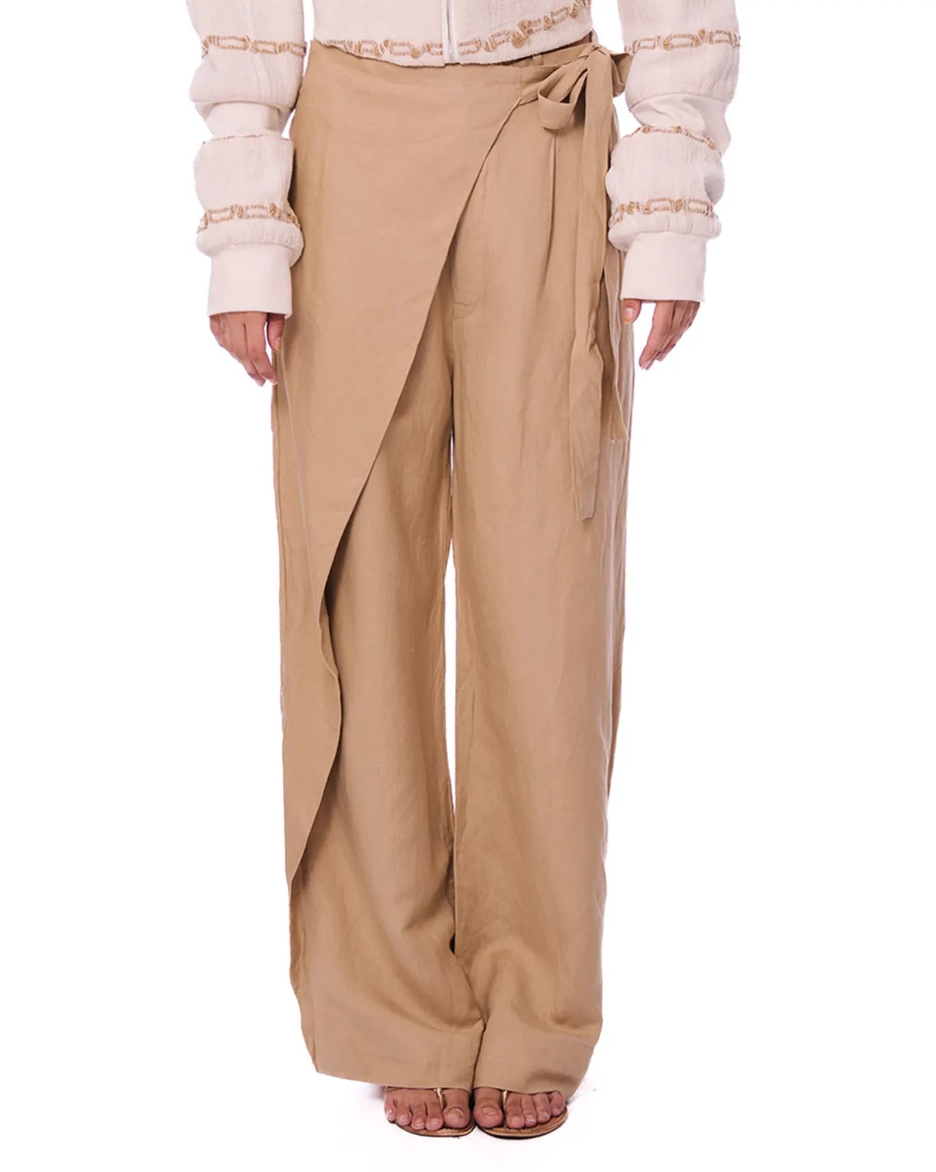 Demo Beige Beige Trade Mark Pants - CULT - haider