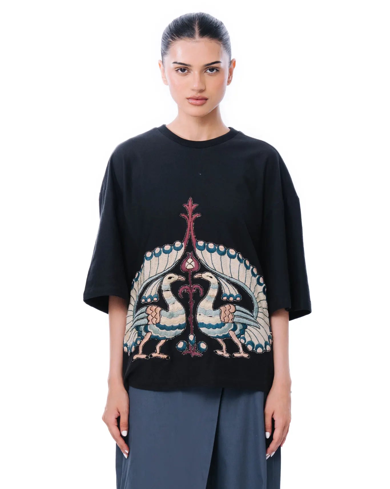 Demo Black Peacock Flight T-Shirt Cult PK Karachi