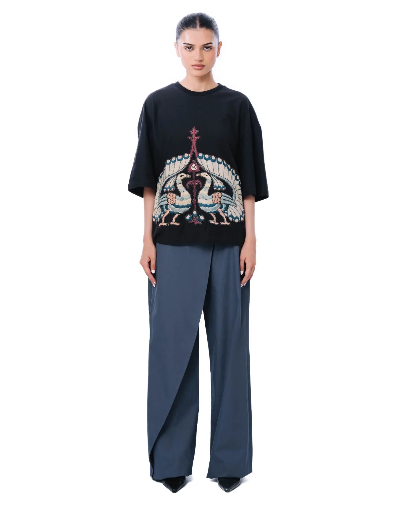 Demo Black Peacock Flight T-Shirt Cult PK Karachi
