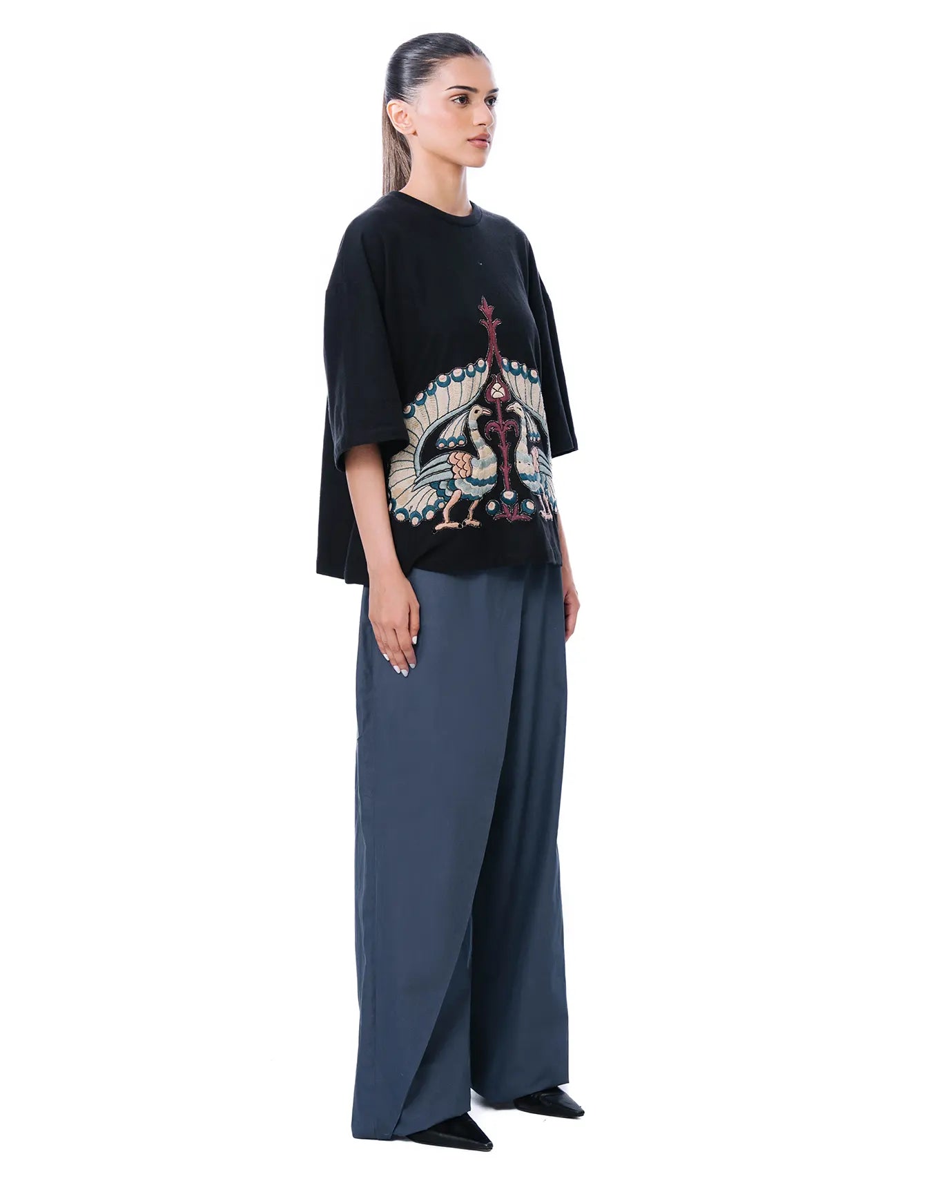 Demo Black Peacock Flight T-Shirt Cult PK Karachi
