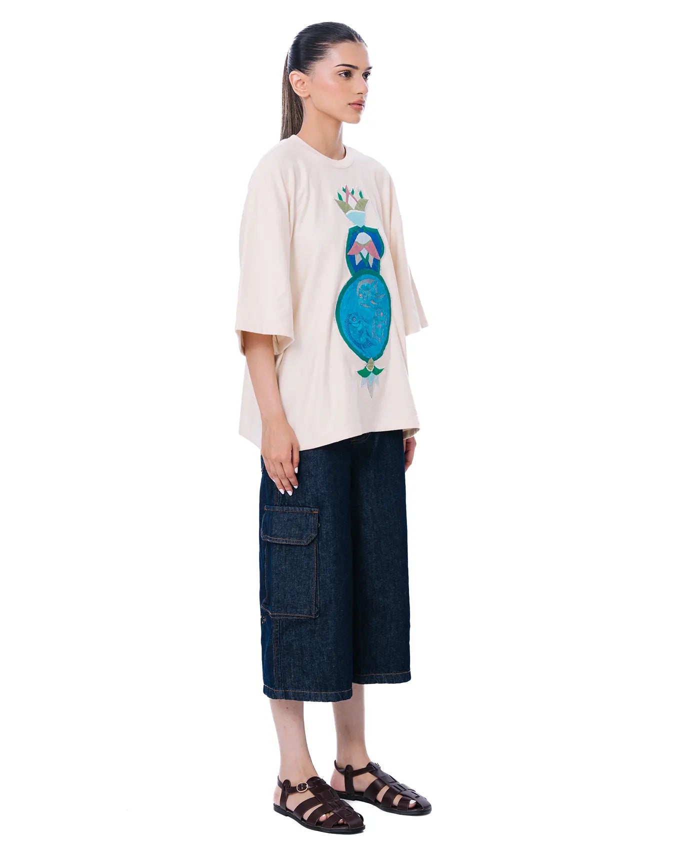 Demo White Unfold T-Shirt Cult womenswear