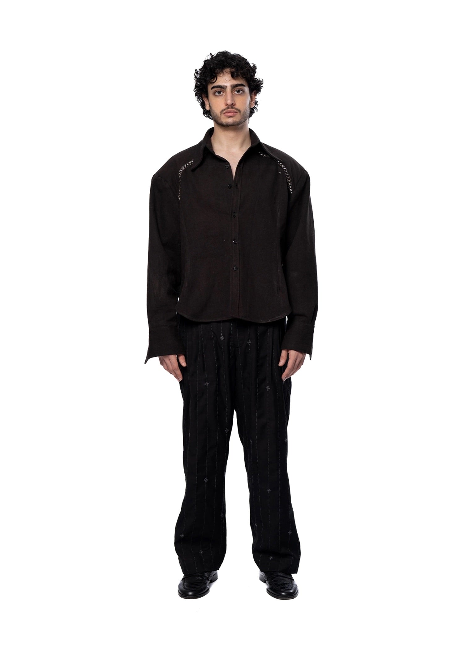 Collected XX Brown Panni Corset Shirt Cult Karachi Pakistan