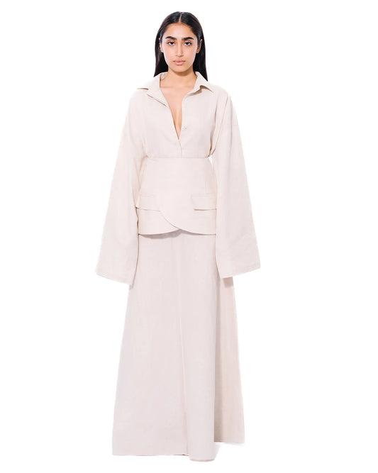 Fern Cream Layered Linen Set Cult Store Khi Sets