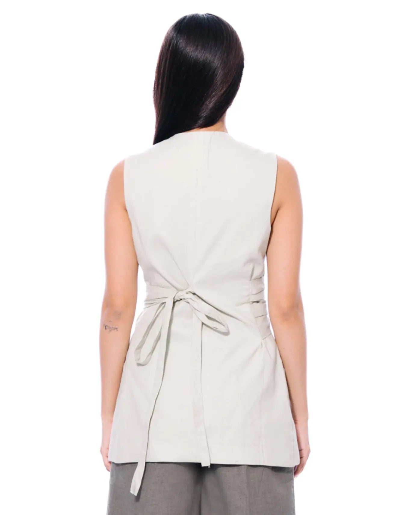 Fern Green Tie-Back Vest Cult Store Karachi
