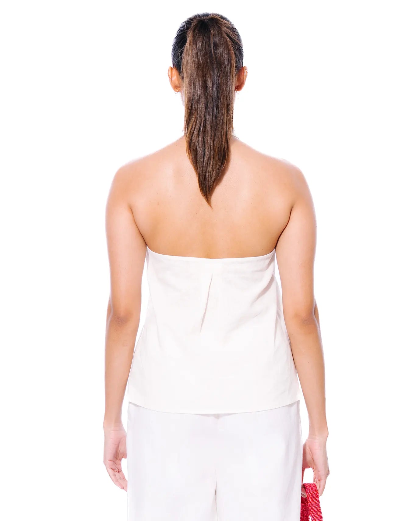 My Fern White White Form Halter Top - CULT - haider