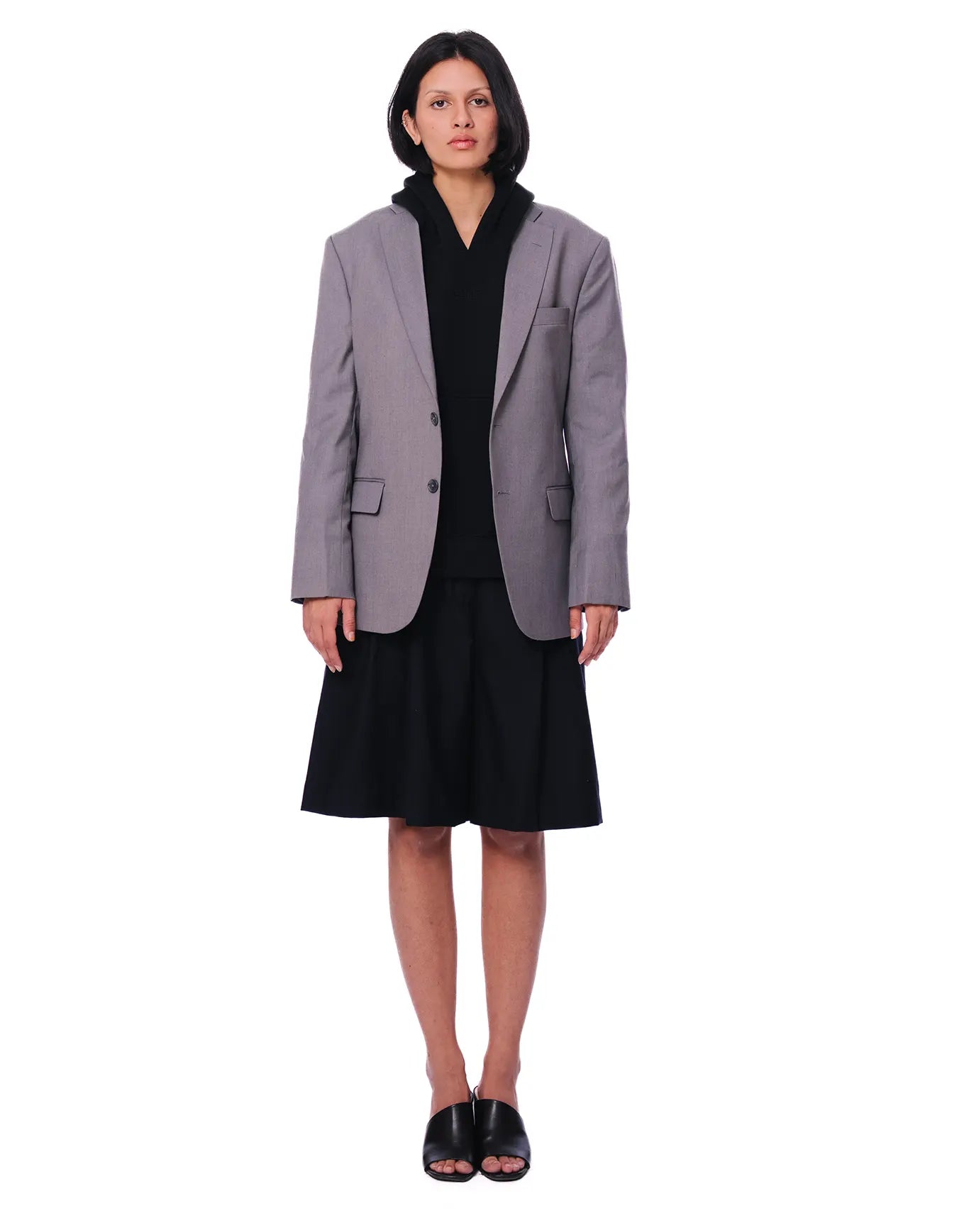 Inclusivitee Grey Single Breasted Blazer cult store women