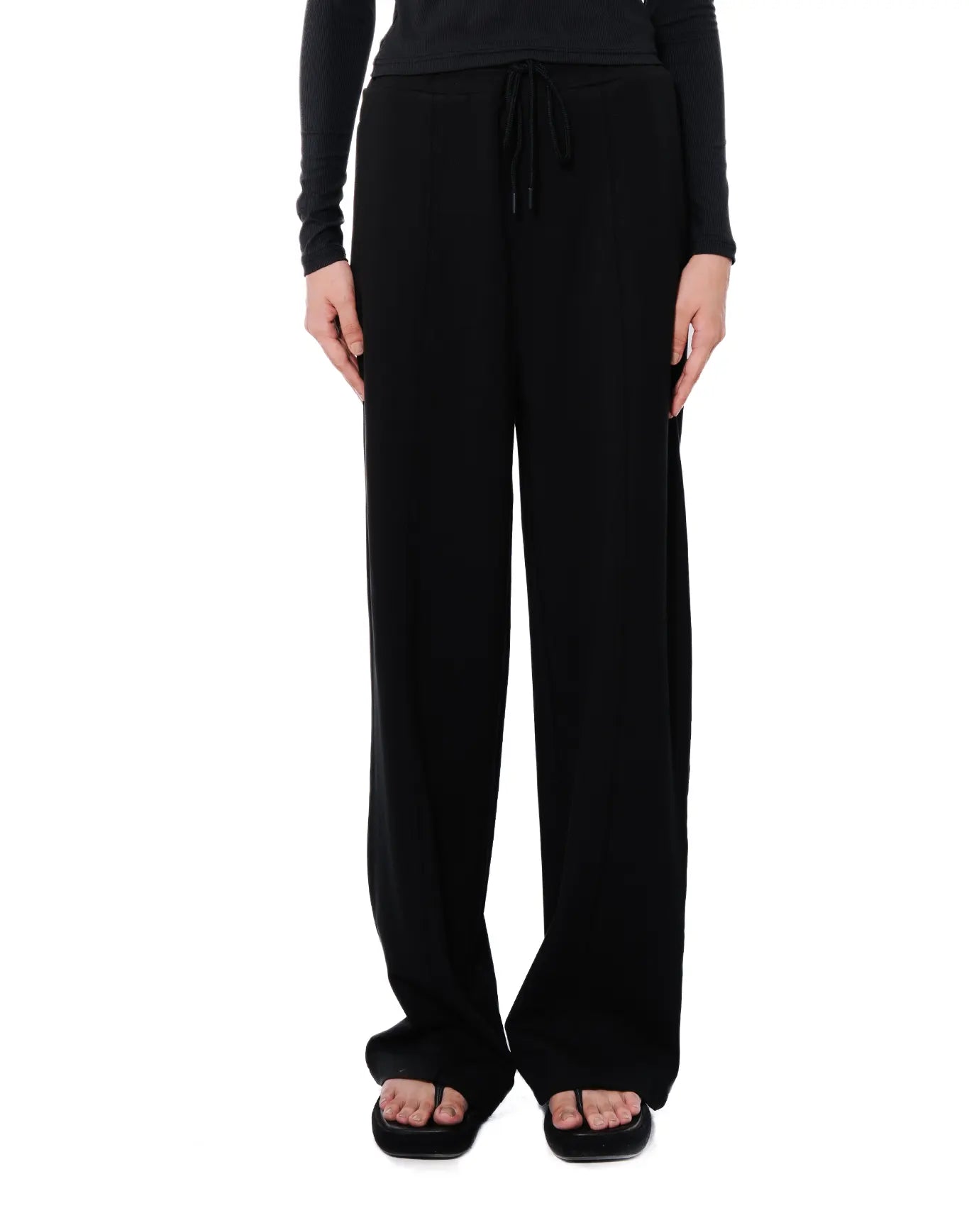 Koyo Black Wide Leg Sweat Pants Cult Store Khi