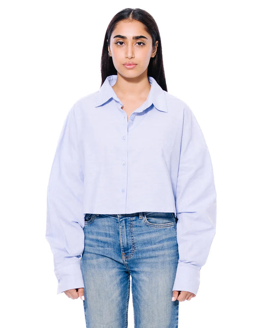 Koyo Blue Hi Lo Button Down Cult Store