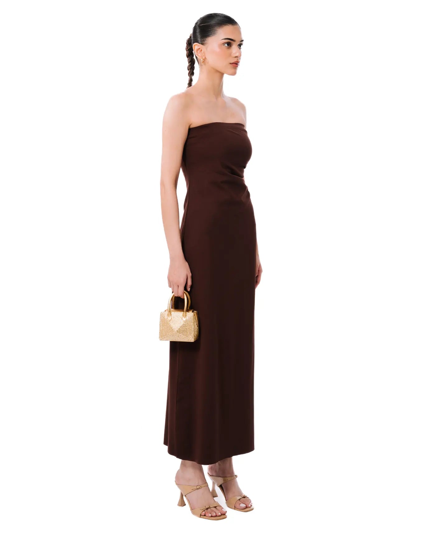 Koyo Brown Tube Dress Cult Store karachi womenswear pakistan