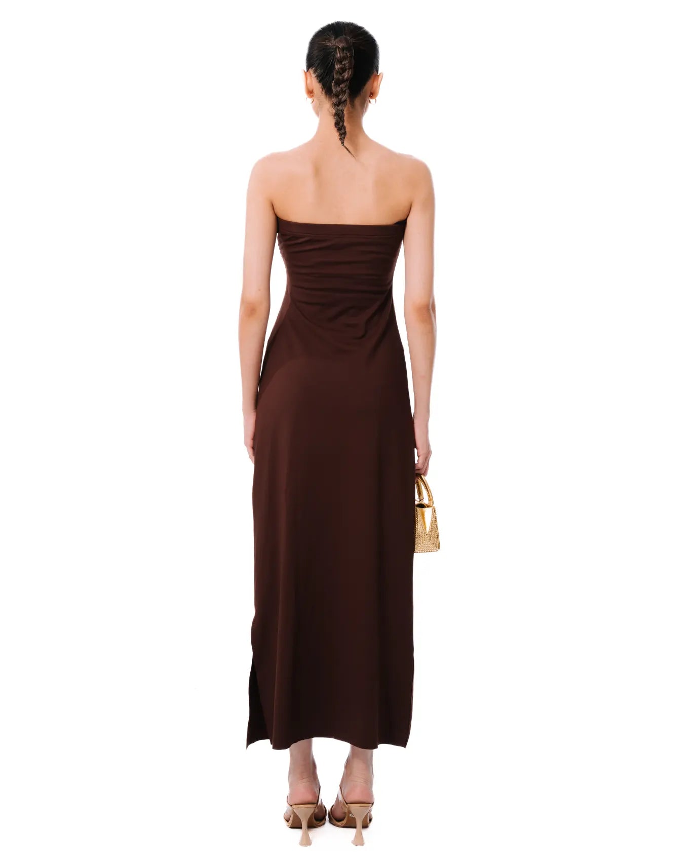 Koyo Brown Tube Dress Cult Store karachi