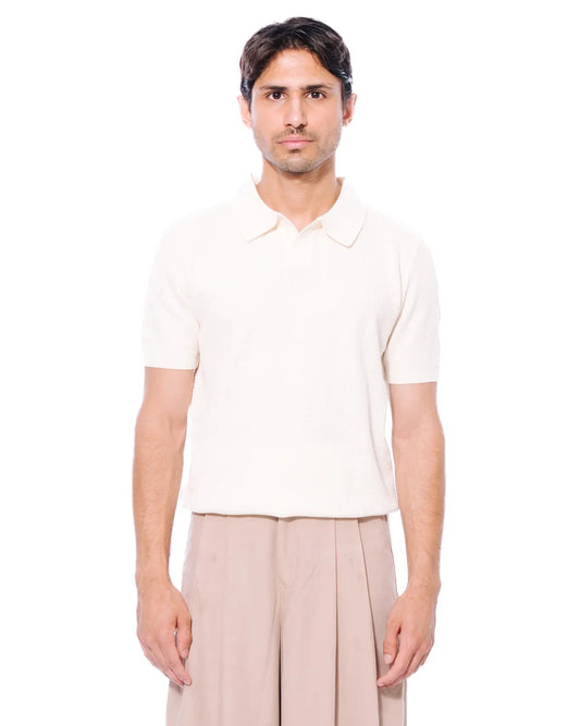 Koyo Cream Textured Polo Cult Store PK