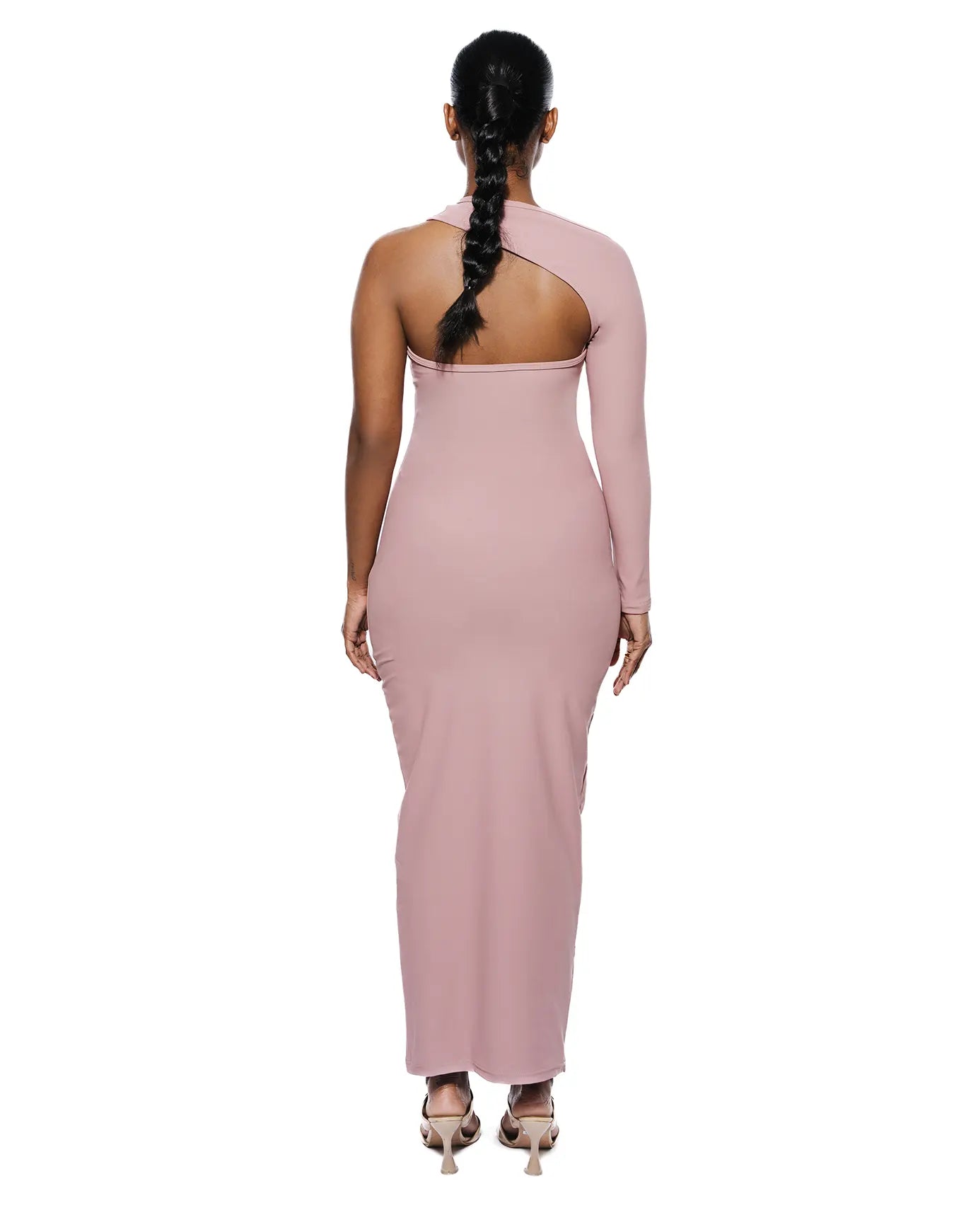 Koyo Misty Rose Asymmetric Cutout Dress Cult Store Karachi