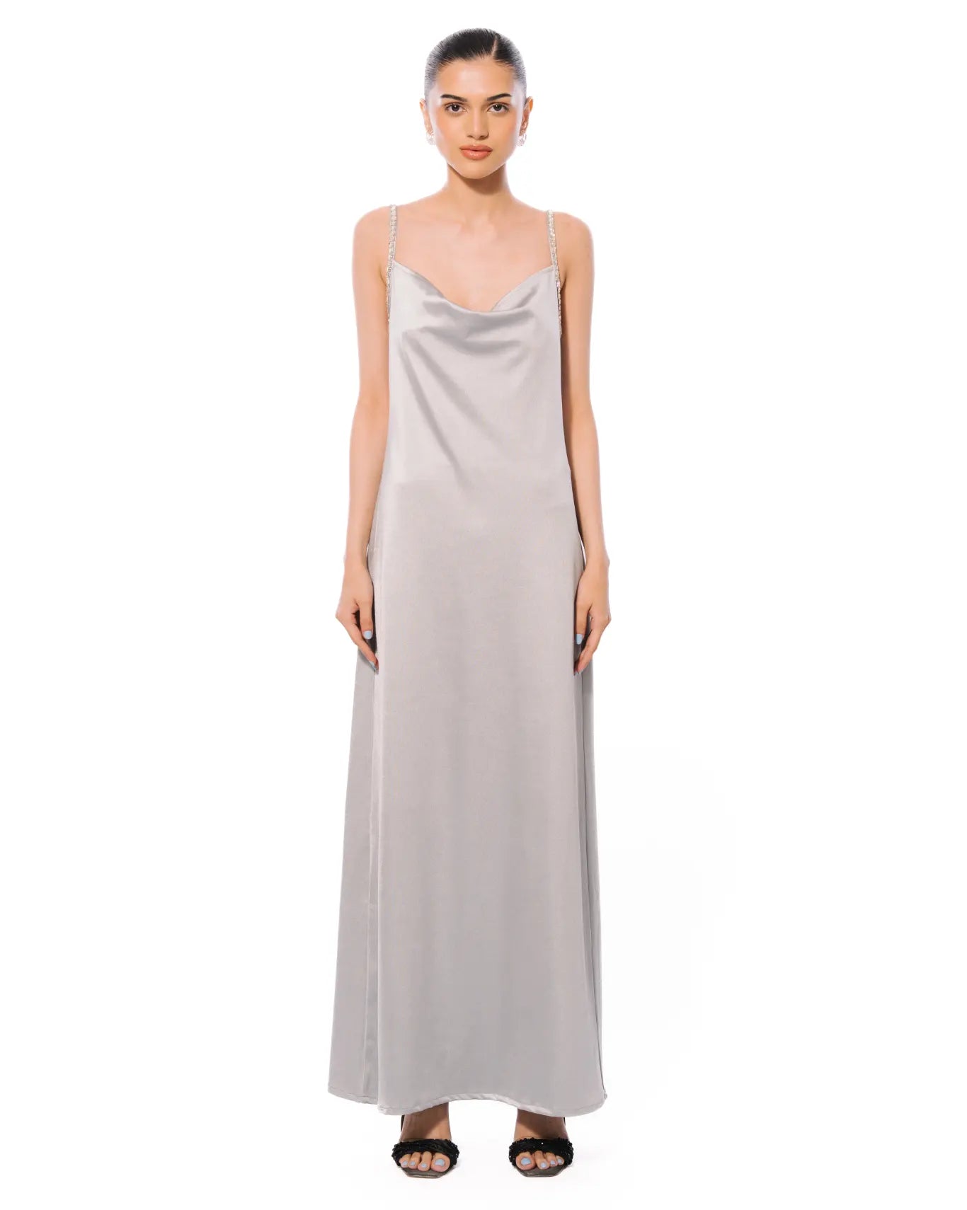 Koyo Silver Cowl Dress Cult Store Karachi PK