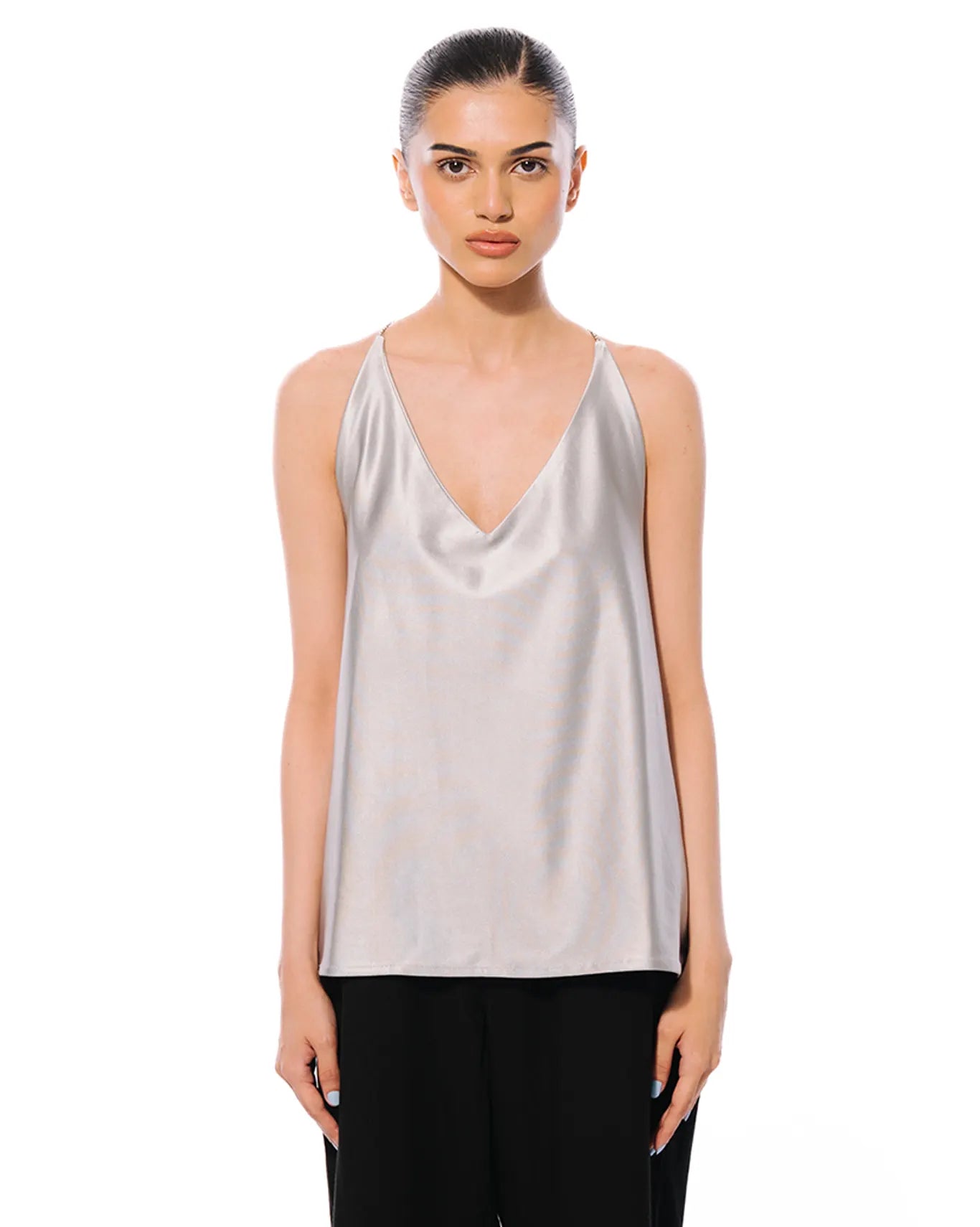 Koyo Silver V Neck Top Cult Store Karachi Pakistan