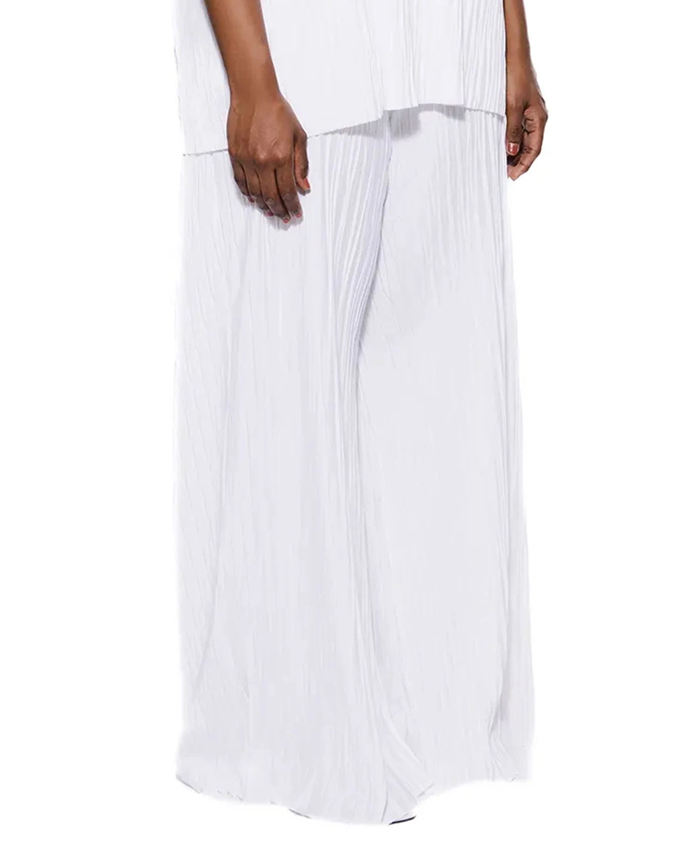 Koyo White Ripple Pleat Pant Cult Store karachi womenswear pakistan