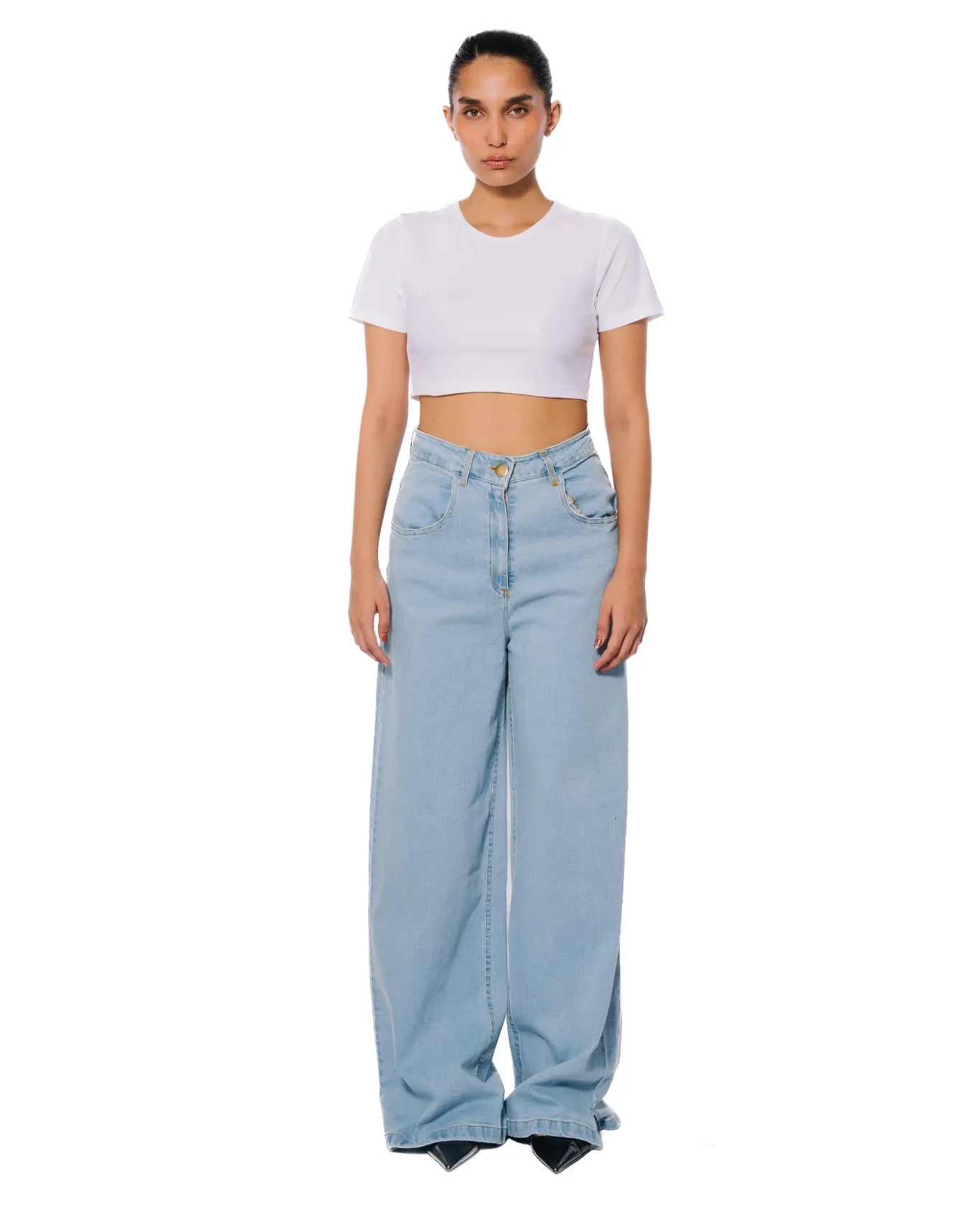Koyo Wide Leg Denim Pants Cult Store Karachi
