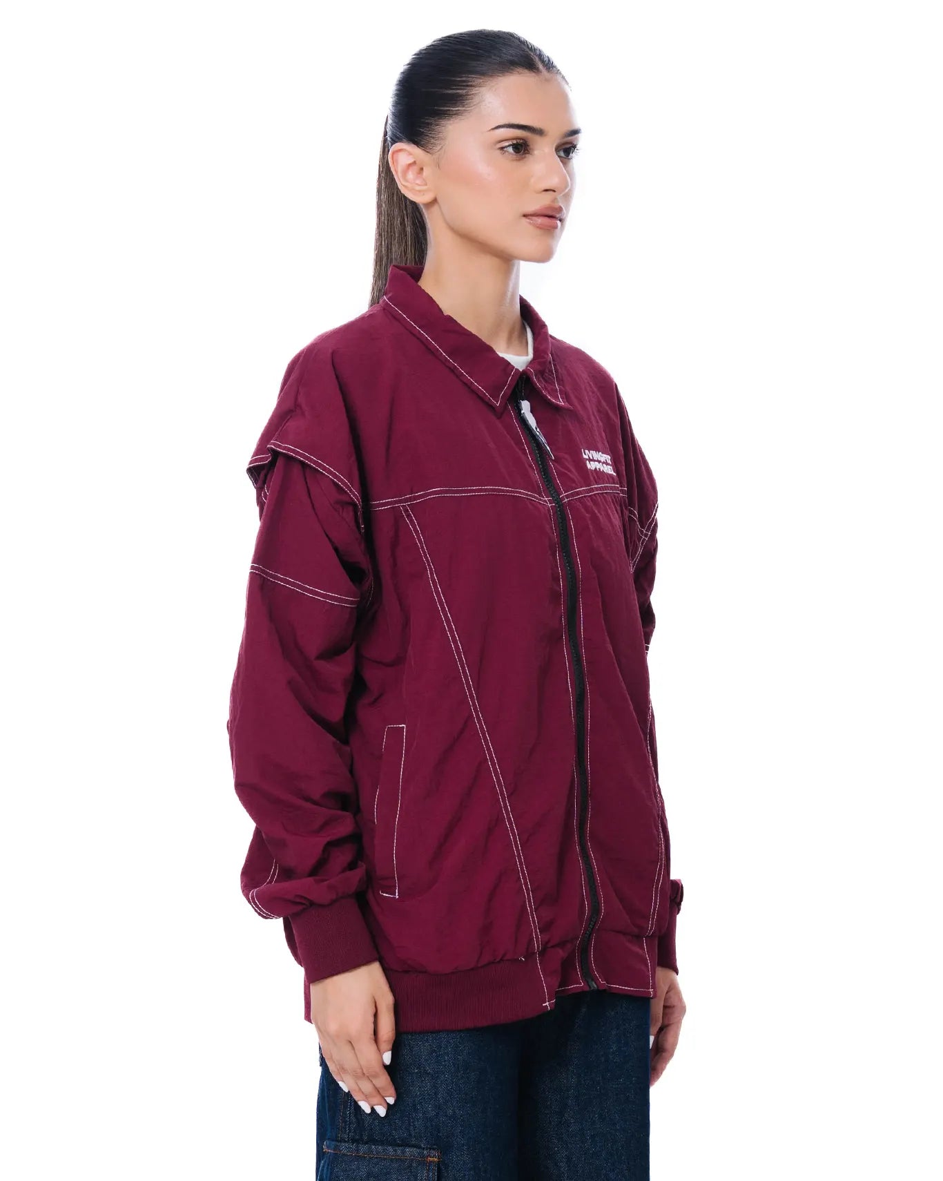 LFA Contrast Stitch Cherry Cola Jacket