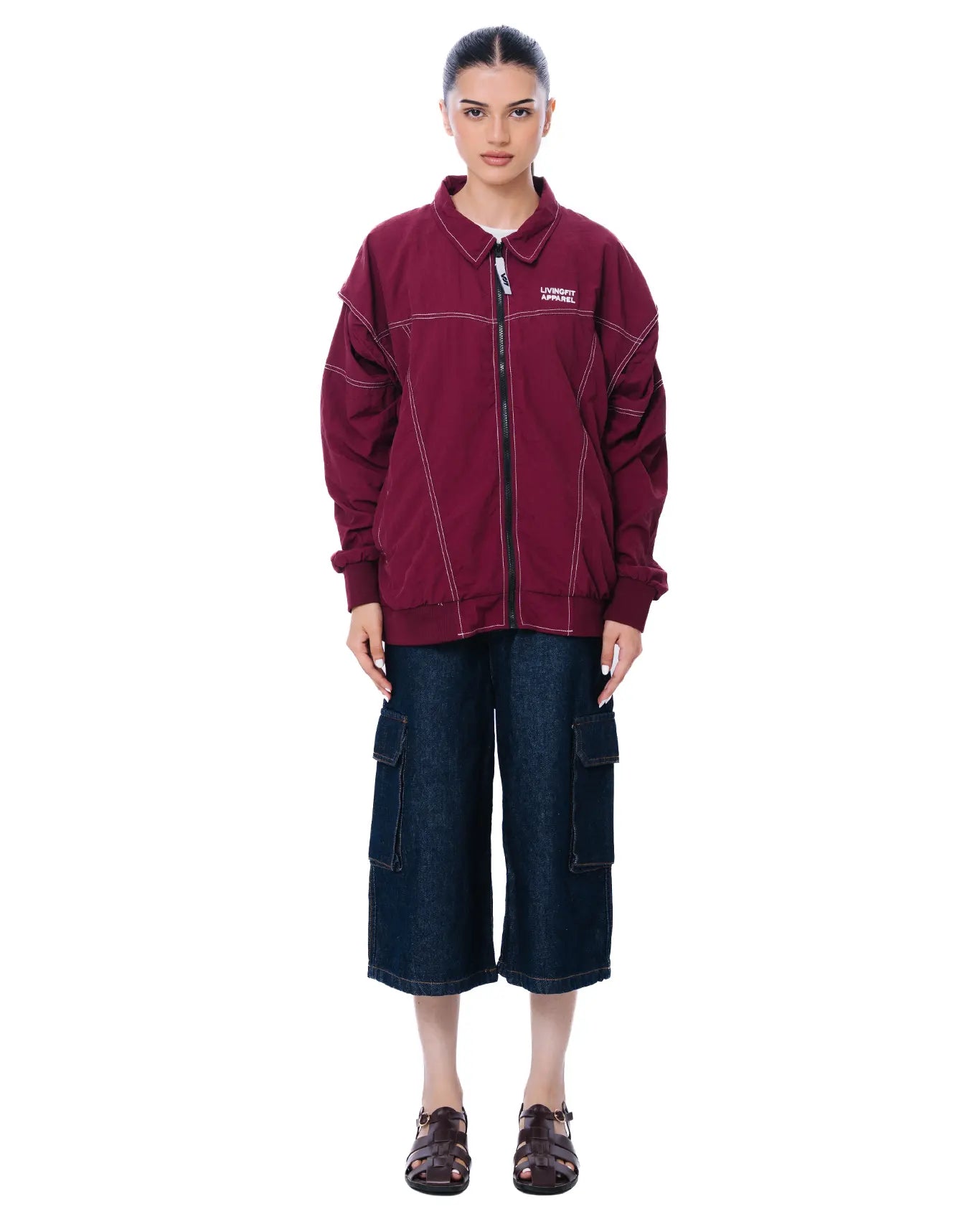 LFA Contrast Stitch Cherry Cola Jacket