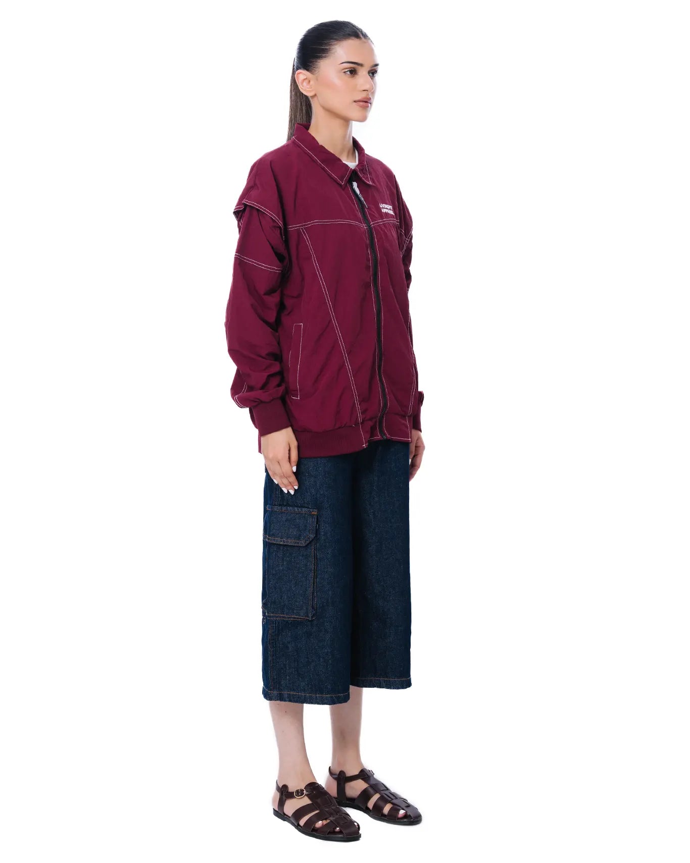 LFA Contrast Stitch Cherry Cola Jacket