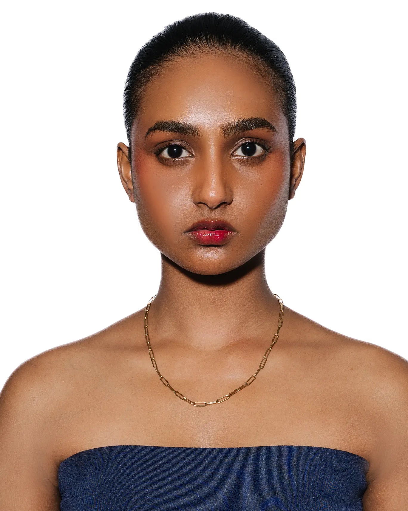 Mish and co Gold Bold Paper Clip Necklace cult store pk