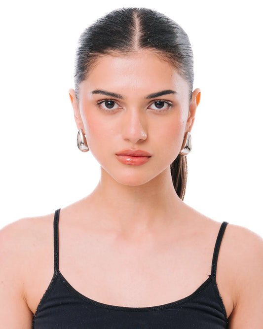 Mish and co Silver Teardrop Earrings cult karachi