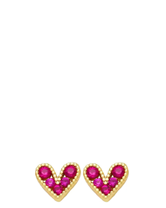 Mish & co Heart Studs cult store pk