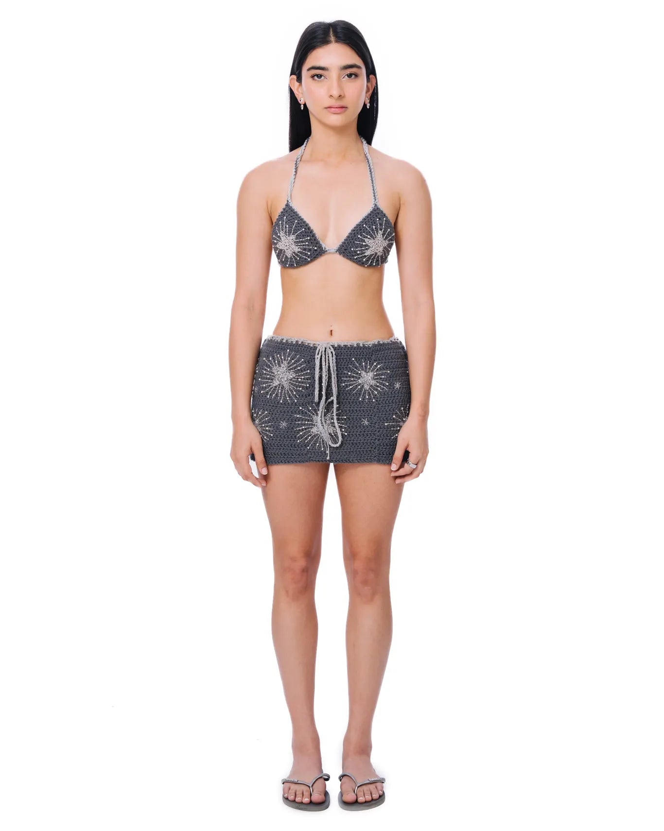 Motia Silver Starlight Mini Skirt 1