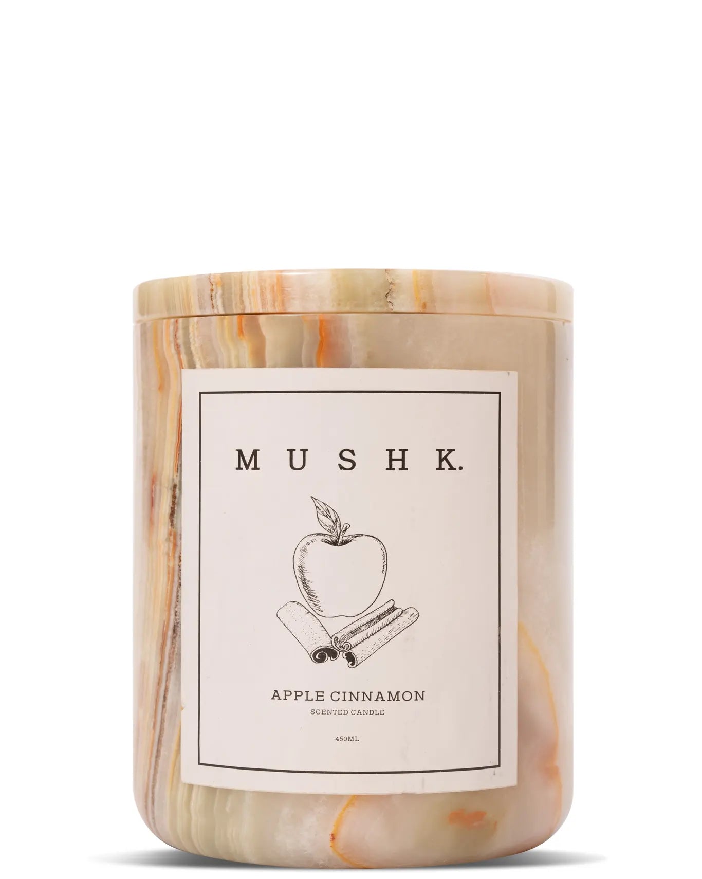 Mushk Apple Cinnamon Candle 450 ML Cult Store Karachi