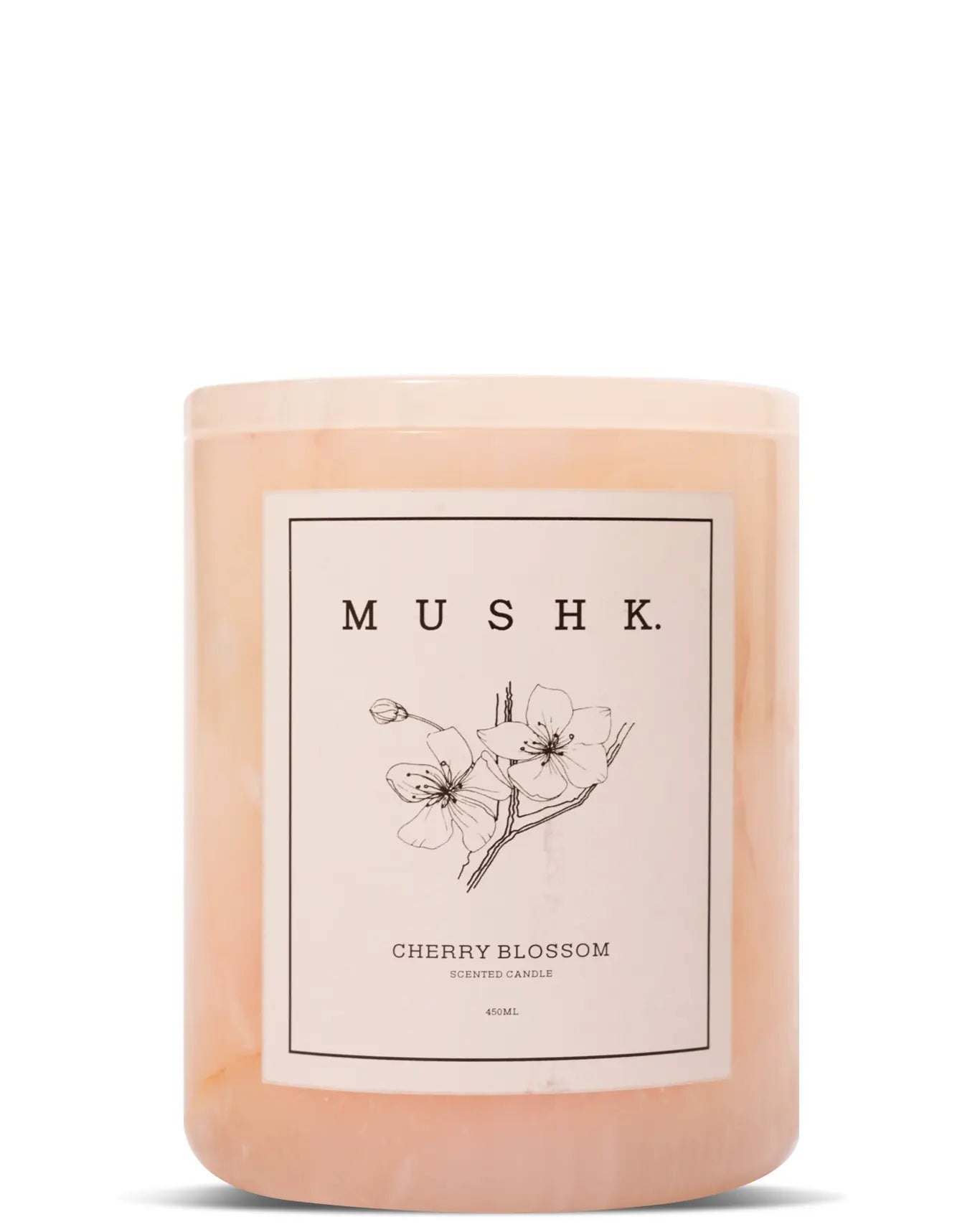 Mushk Cherry Blossom Candle 450 ML Cult Store Karachi