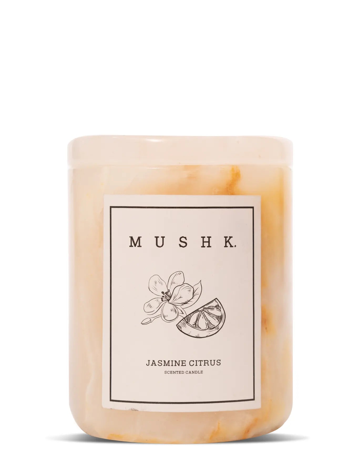 Mushk Jasmine Citrus Candle 180 ML Cult Store Karachi